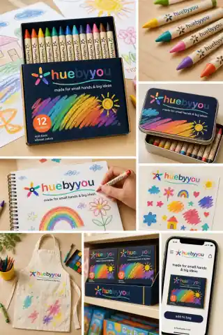 HueByYou crayon brand applications